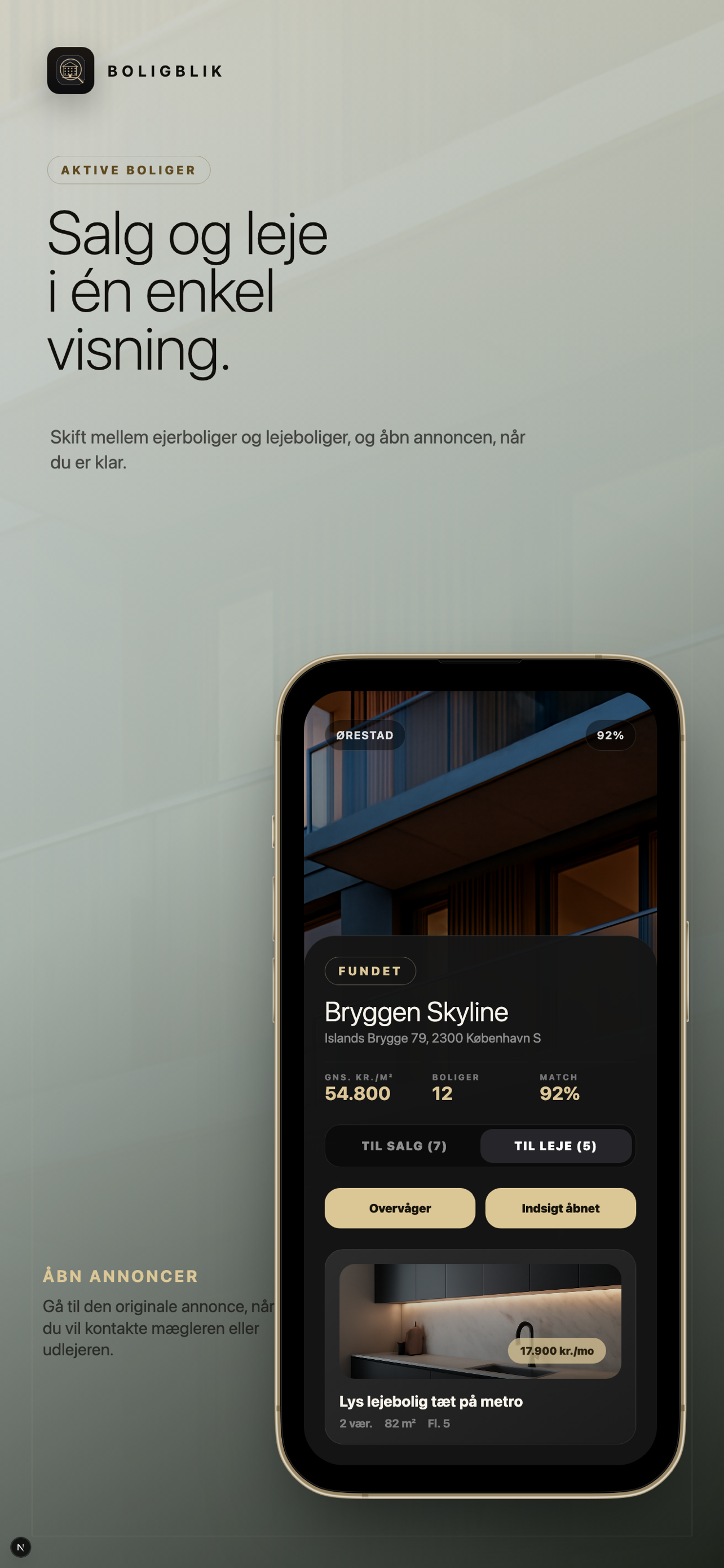 Boligblik sale and rent inventory