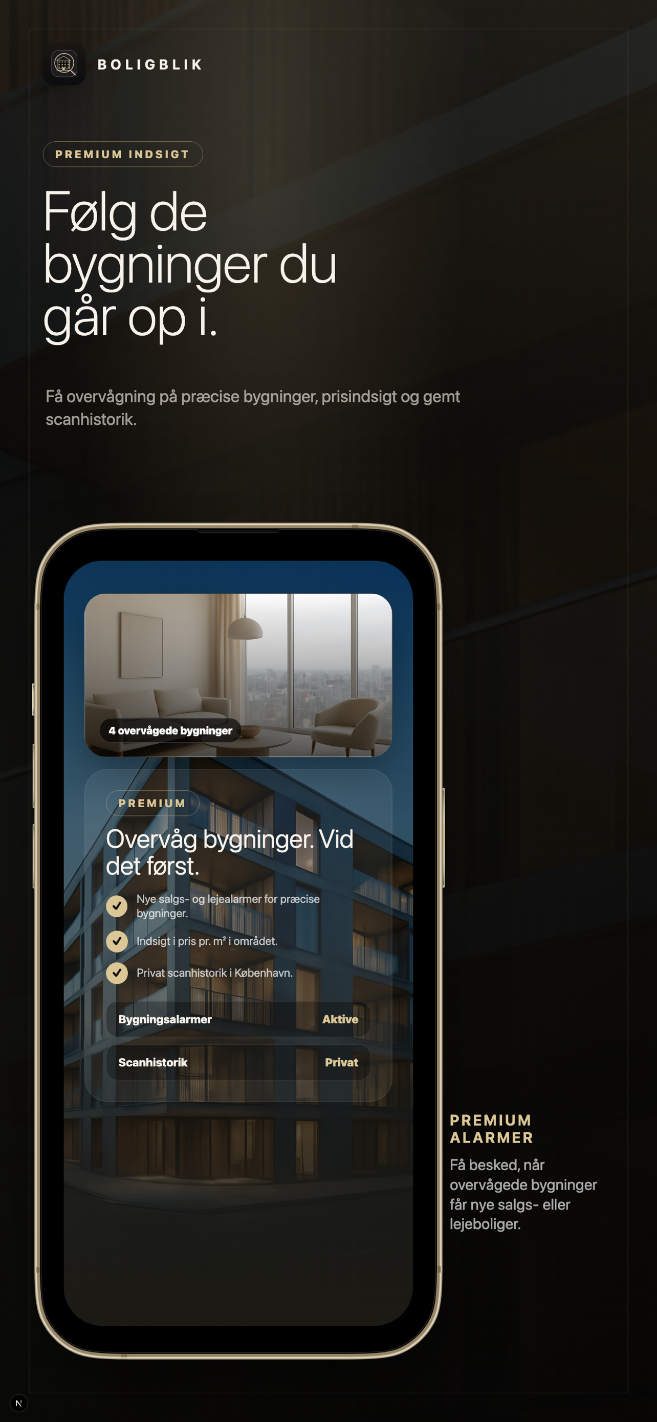 Boligblik premium alerts