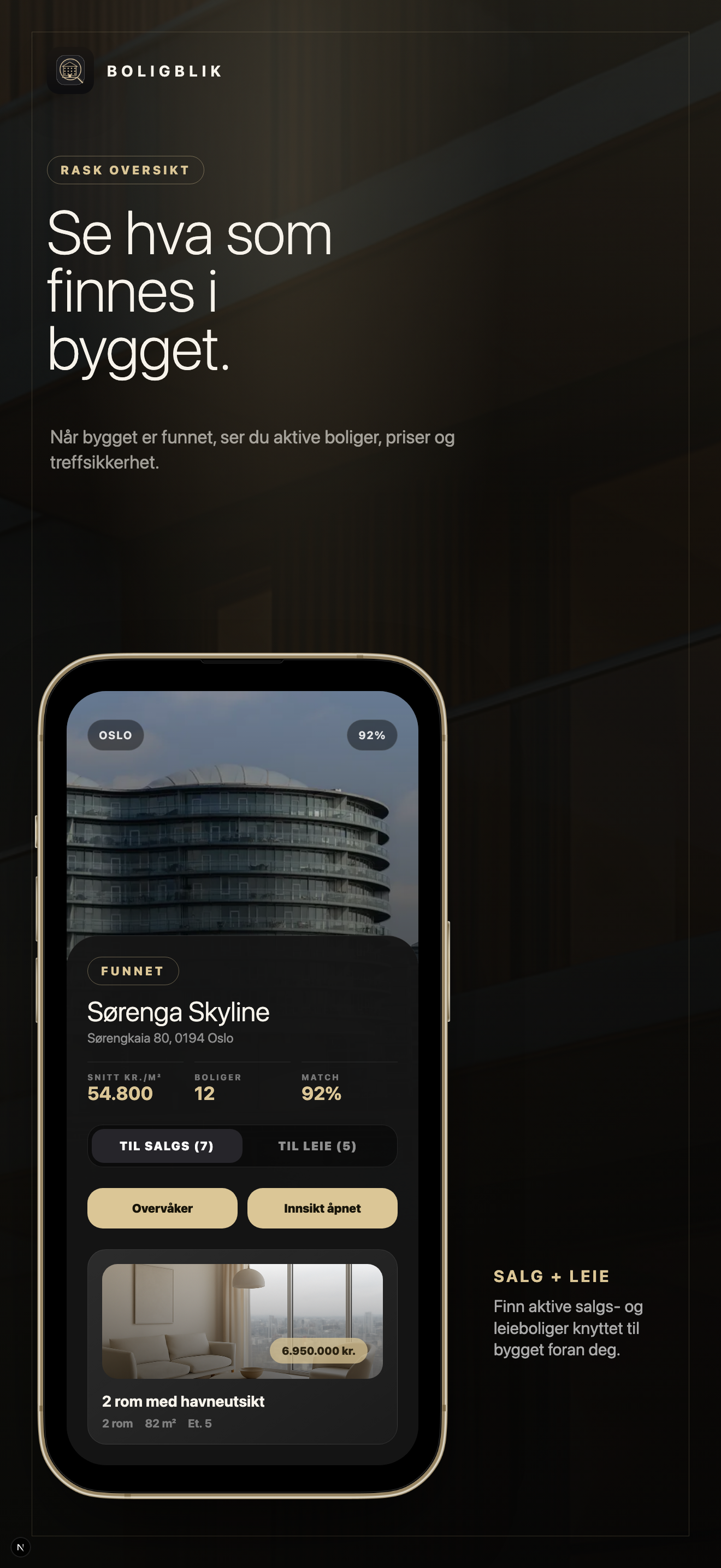 Boligblik App Interface
